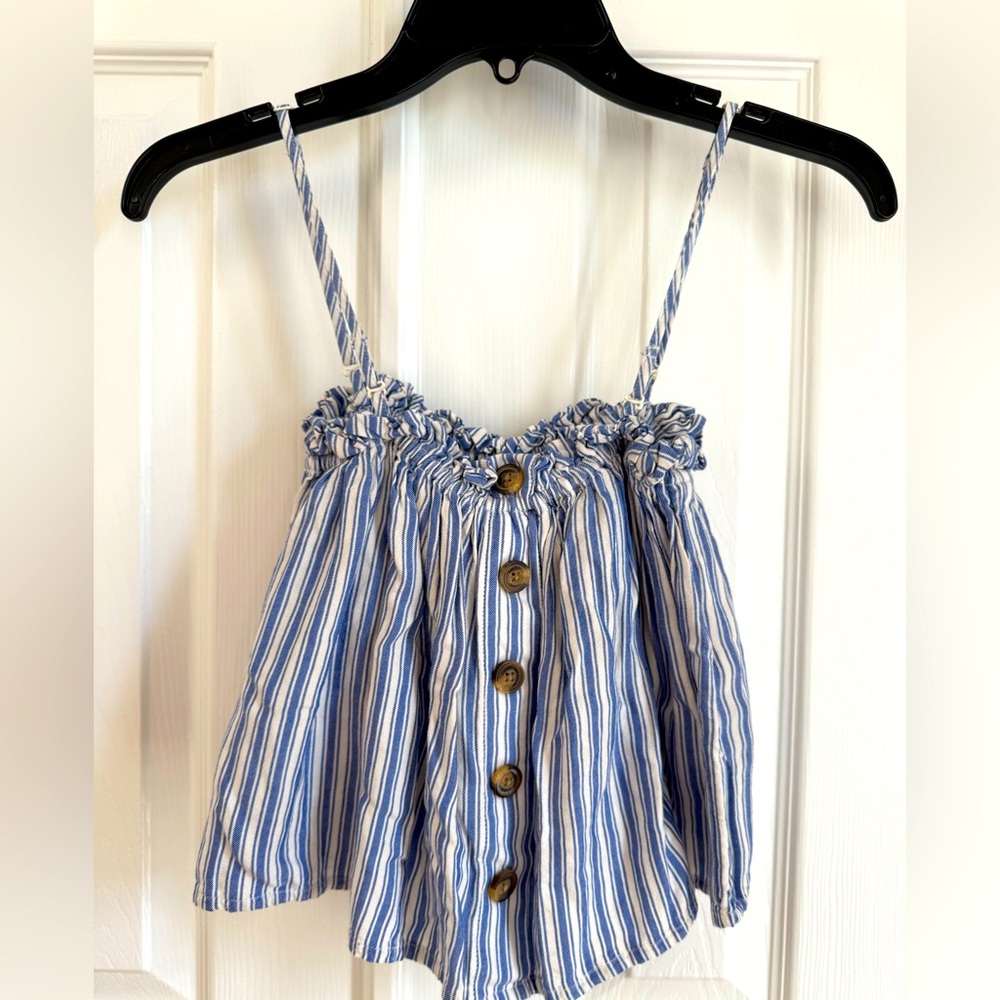 American Eagle Outfitters Blue and White Striped Camisole